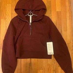Lululemon NWT 1/4 Zip Hooded Scuba